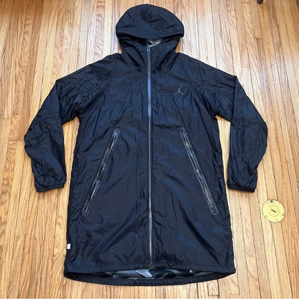 $150 Vtg Nike Black Long Jordan Jacket Retro XL Dunk NSW SB Hooded Jumpman